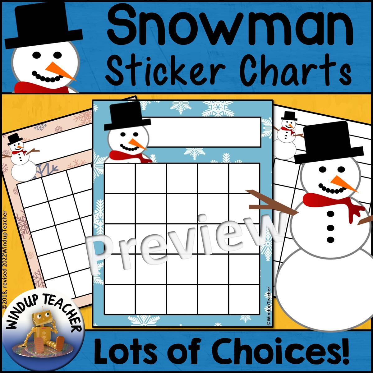 Snowman Reward Sticker Charts Made By Teachers