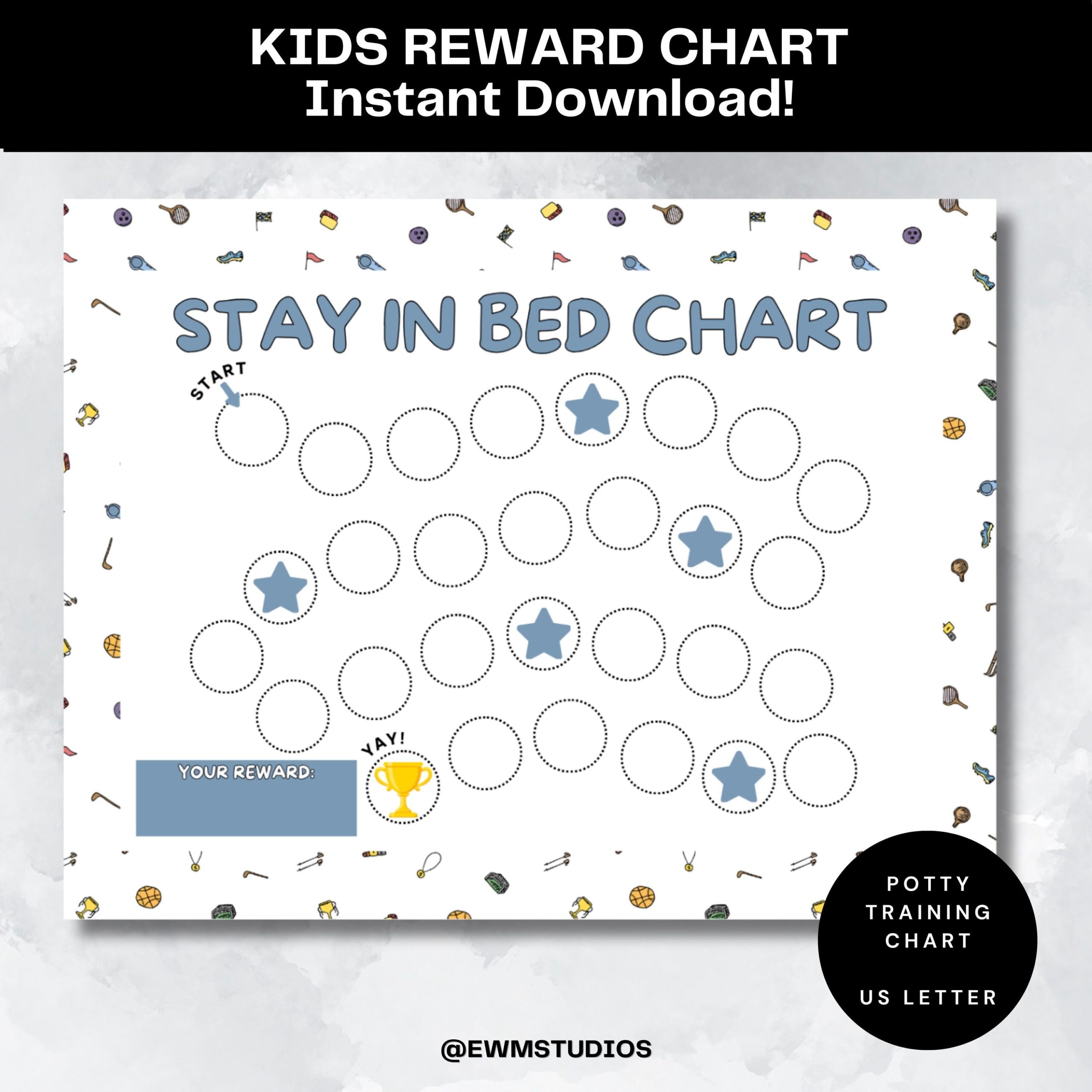 Sports Reward Charts Etsy
