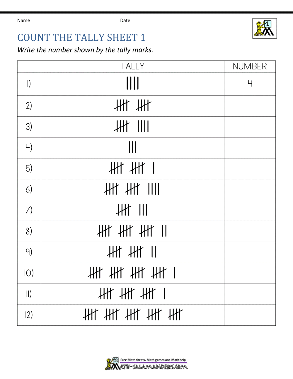 Drawing Tally Charts Worksheet Fun And Engaging 1st Grade Measurement Data Worksheet Cazoom Math
