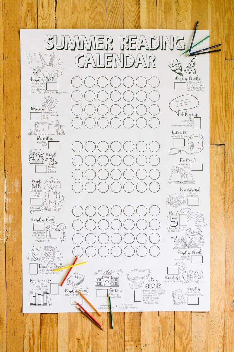 The Summer Reading Chart Printable Everyday Reading The Summer Reading Chart Printable Everyday Reading