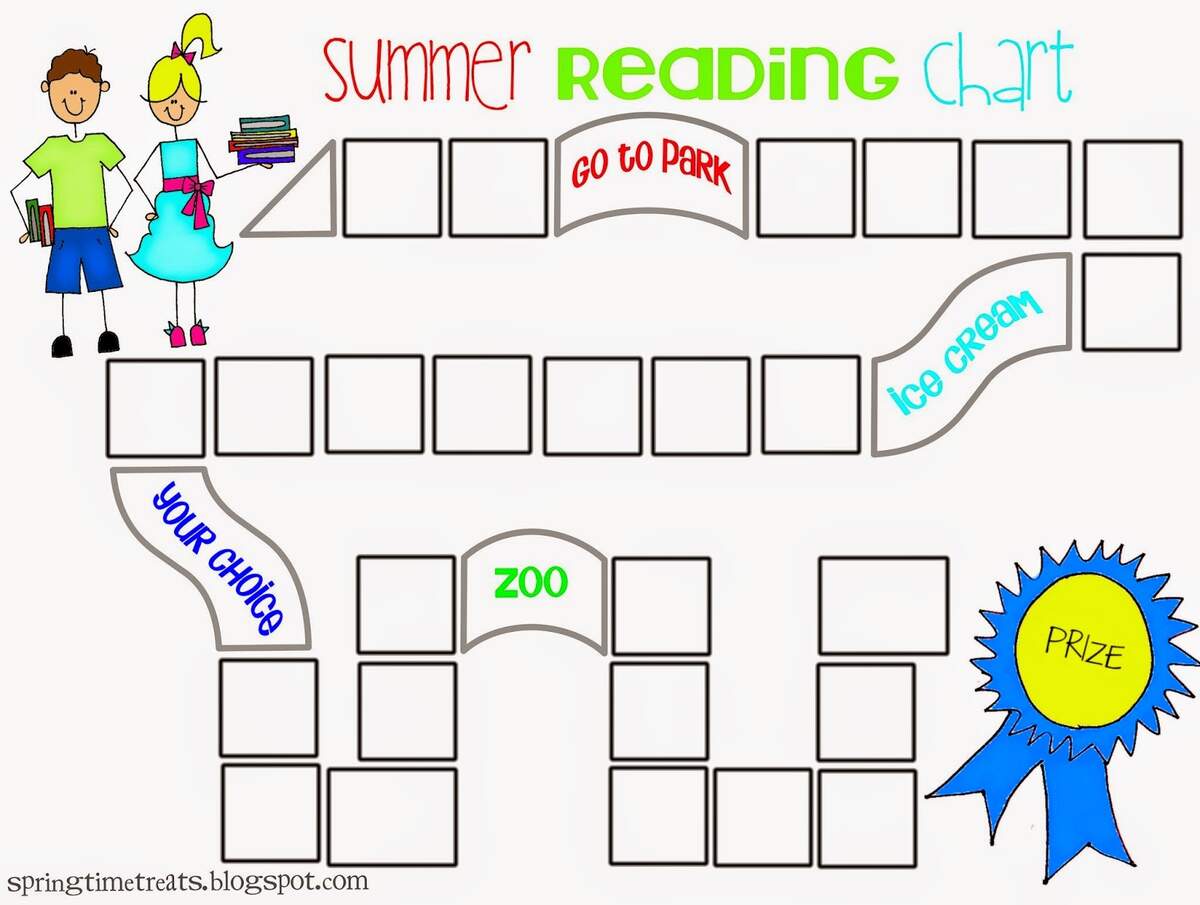Updated Reading Chart Free Printable Spring Time Doodles The Summer Reading Chart Printable Everyday Reading