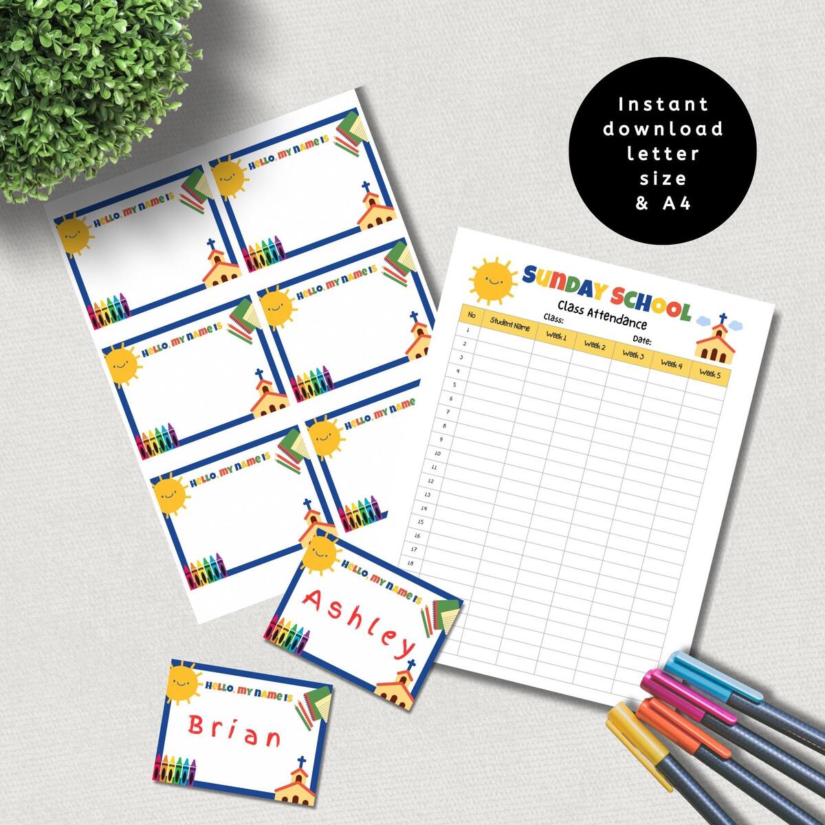 Vbs Attendance Chart Etsy Vbs Attendance Chart Etsy