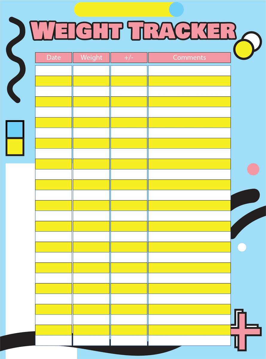 Weight Loss Logs Charts 10 Free PDF Printables Printablee Weight Loss Logs Charts 10 Free PDF Printables Printablee