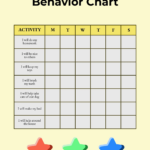 6 Behavior Chart Templates PDF DOC