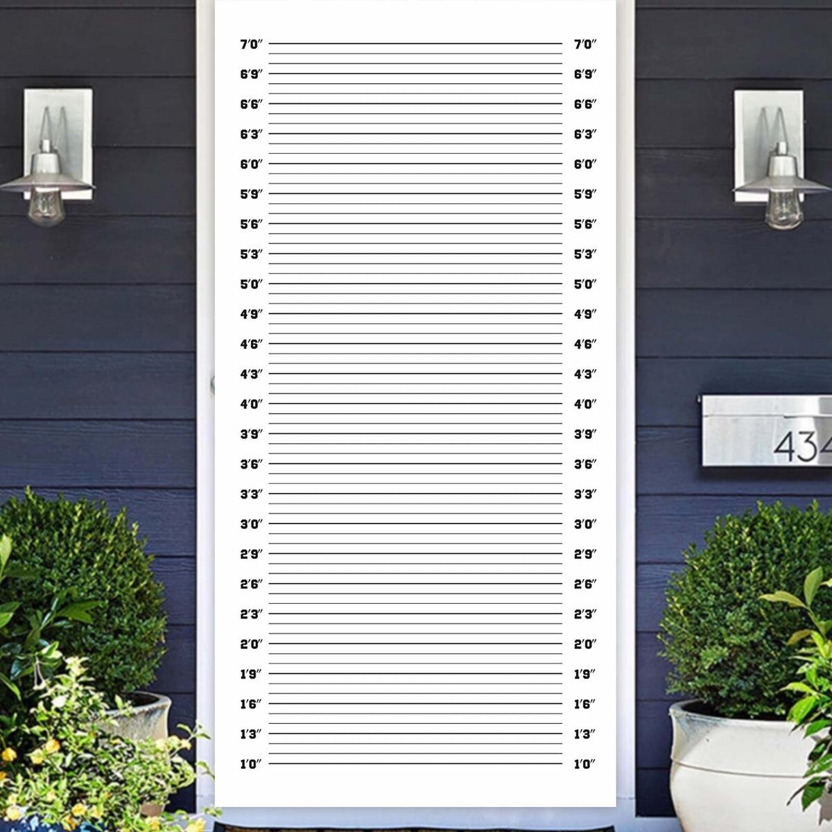 Amazon Mugshot Police Lineup Height Charts Banner Backdrop Background Accurate Measurements Theme Decor For Girls Bridal Shower Bachelorette Party Birthday Party Wedding Night Out Party Favors Decorations Electronics