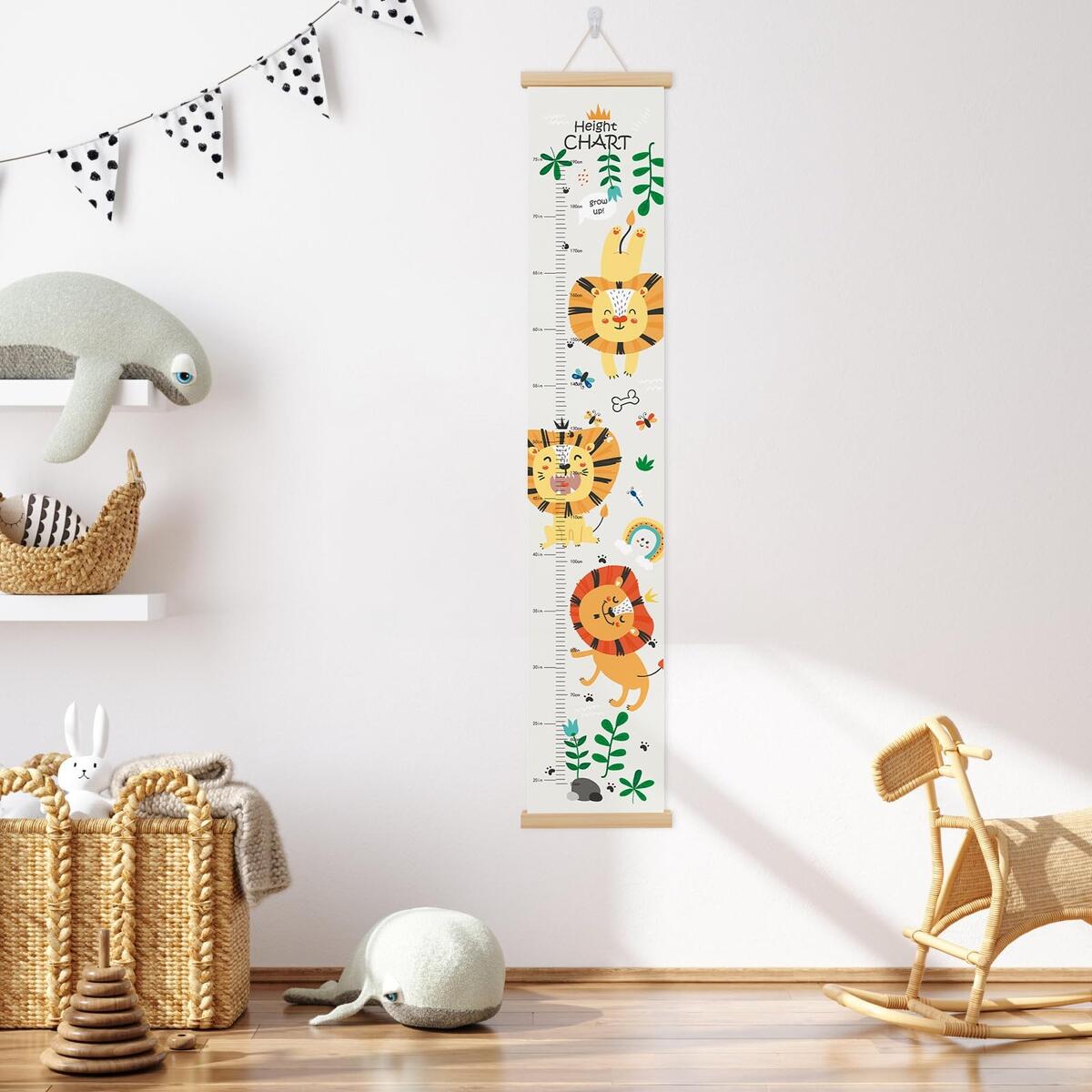 Personalized Kids Growth Chart 12 Designs 13oz Vinyl Height Measurement Ft Cm Inches Chart For Toddlers Ruler For Kids Etsy