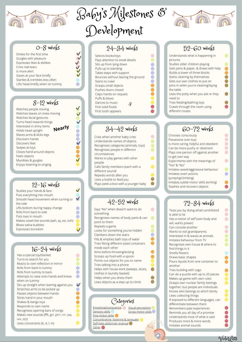 Baby Milestones And Development Chart Digital Baby Checklist Baby Development By Month Etsy Sweden Baby Milestones And Development Chart Digital Baby Checklist Baby Development By Month Etsy Sweden