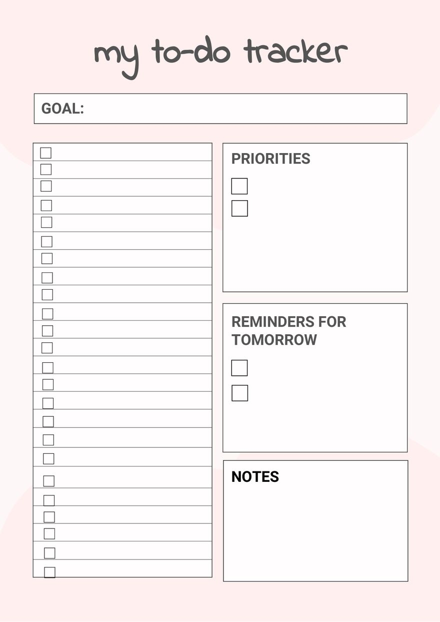 Blank To Do Chart In Illustrator PDF Download Template Blank To Do Chart In Illustrator PDF Download Template