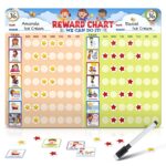 Chore Chart For Multiple Kids Behavior Chart For Kids At Home Dry Erase And Magnetic Reward Chart For 2 Kids Includes 54 Chores Walmart