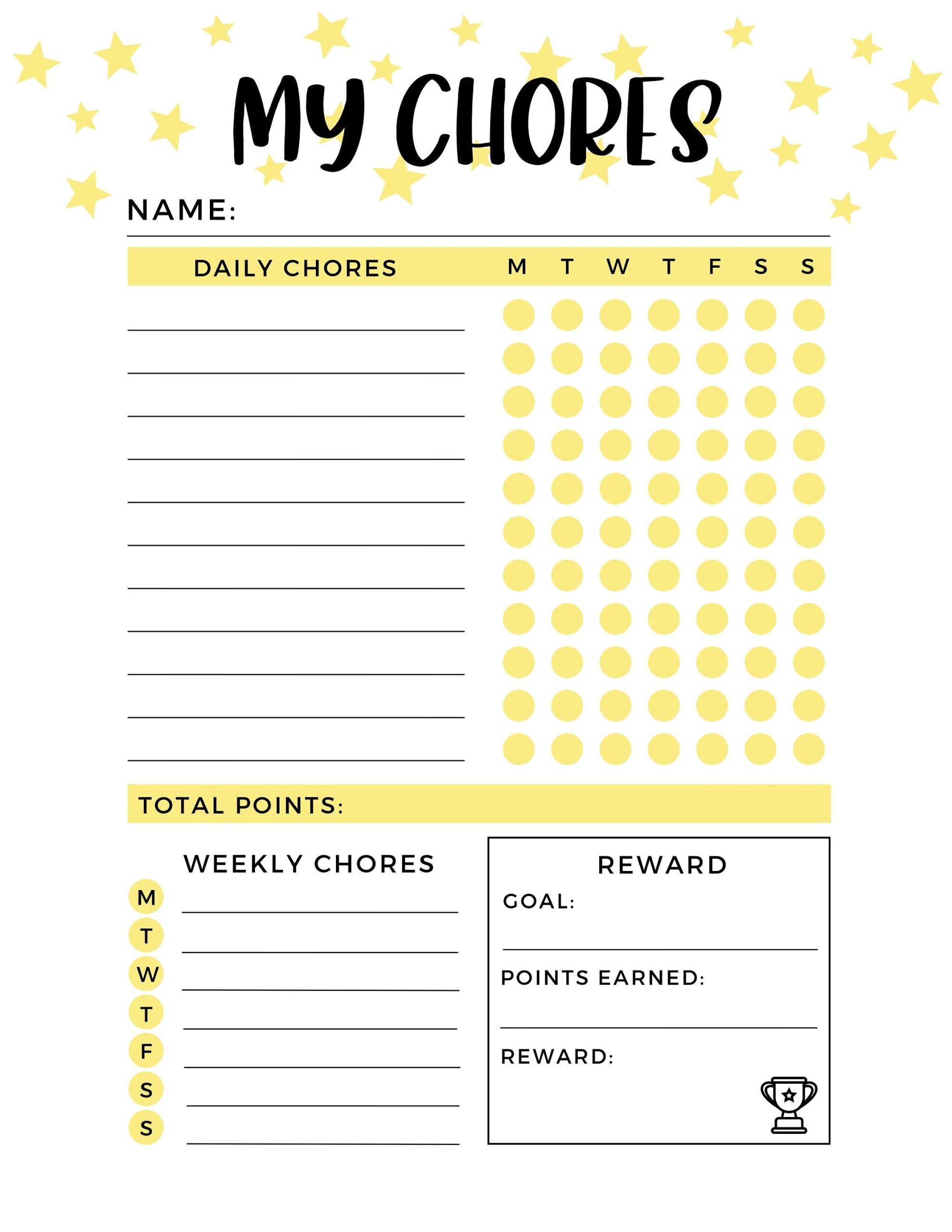 Chore Charts For Kids Chore Chart Printable Reward Chart Printable Reward Chart For Kids Kids Chore Chart Printable Chore Chart Etsy Hong Kong