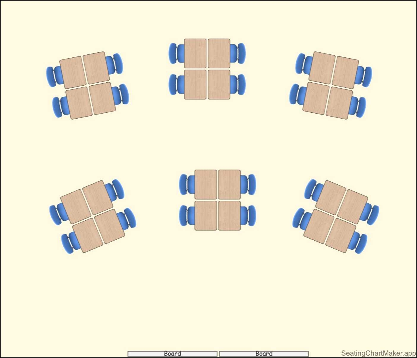 Classroom Seating Chart Templates Editable