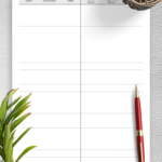 Download Printable Simple Running And Walking Tracker Template PDF