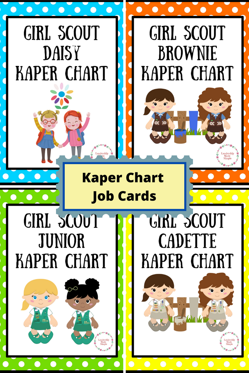 Daisy Troop Activities Girl Scout Kaper Chart Resources