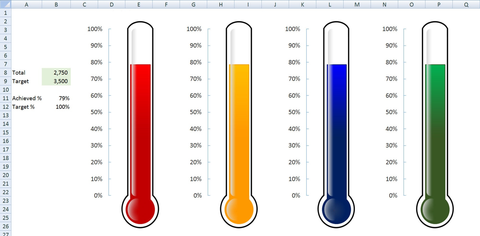 Excel Thermometer Chart Spreadsheet Template Etsy Excel Thermometer Chart Spreadsheet Template Etsy