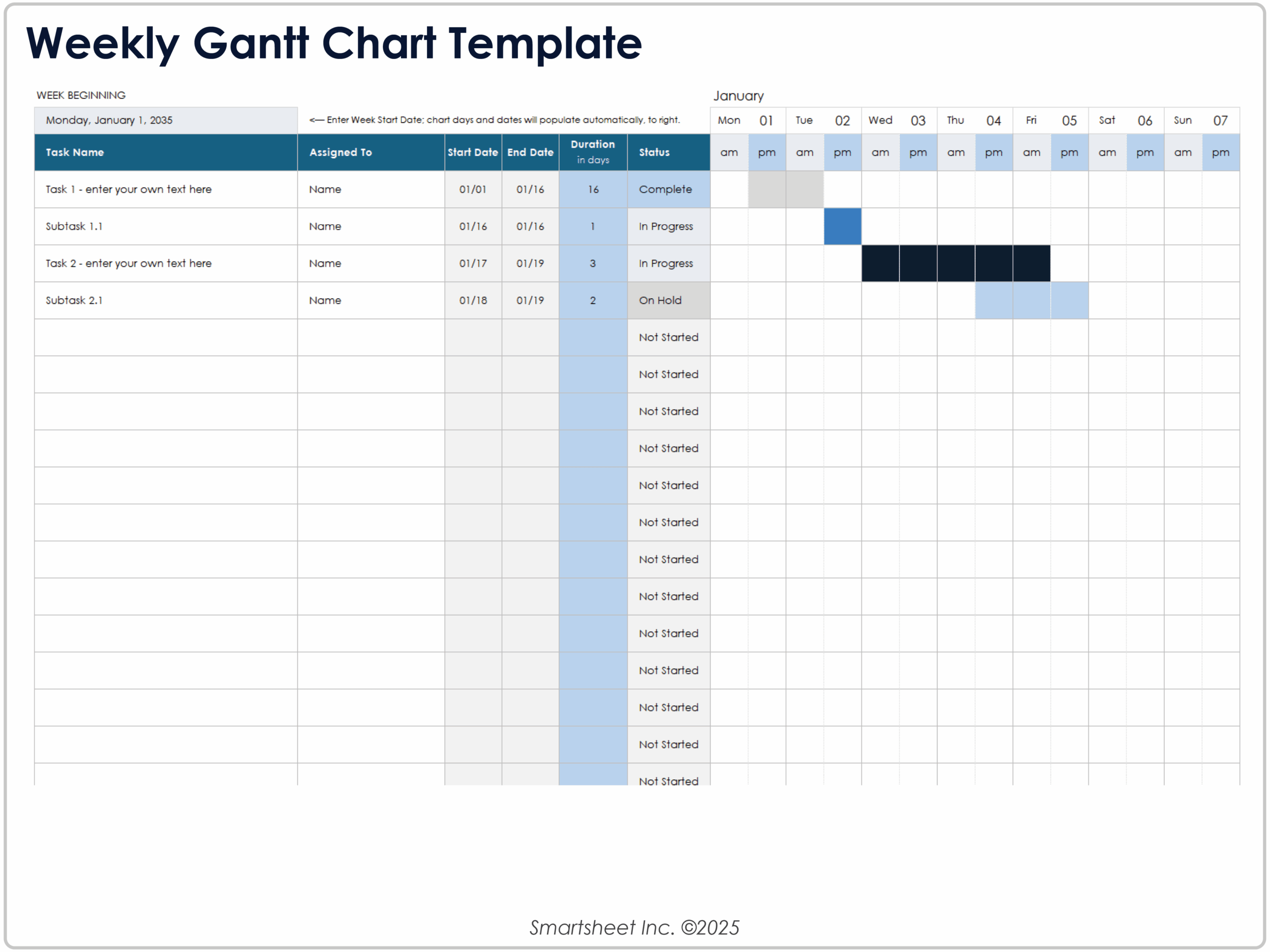 Free Excel Gantt Chart Templates Free Excel Gantt Chart Templates
