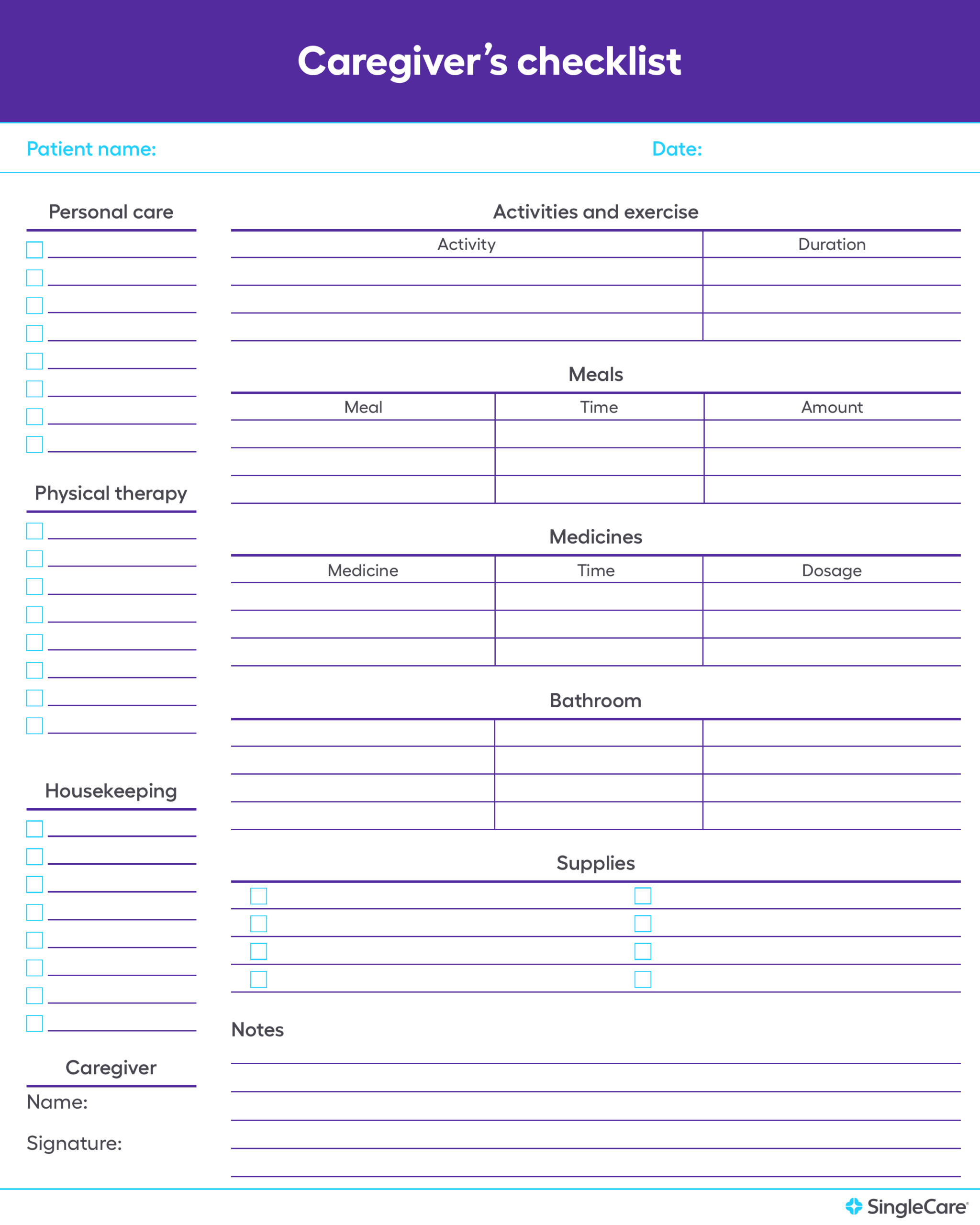 Free Medication List Templates For Patients And Caregivers Free Medication List Templates For Patients And Caregivers