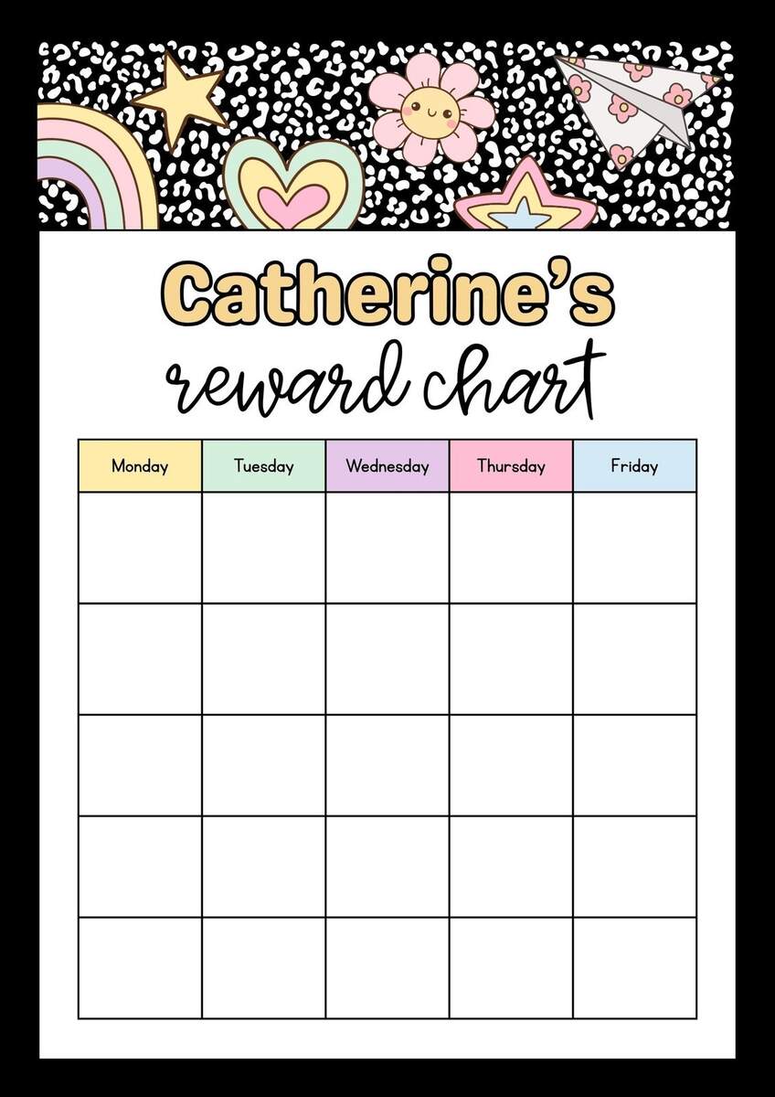 Printable Emotion Scale Behavior Chart Points Reward Chart Colourful Kids Behavior Chart Sticker Chart Behavior Management Etsy