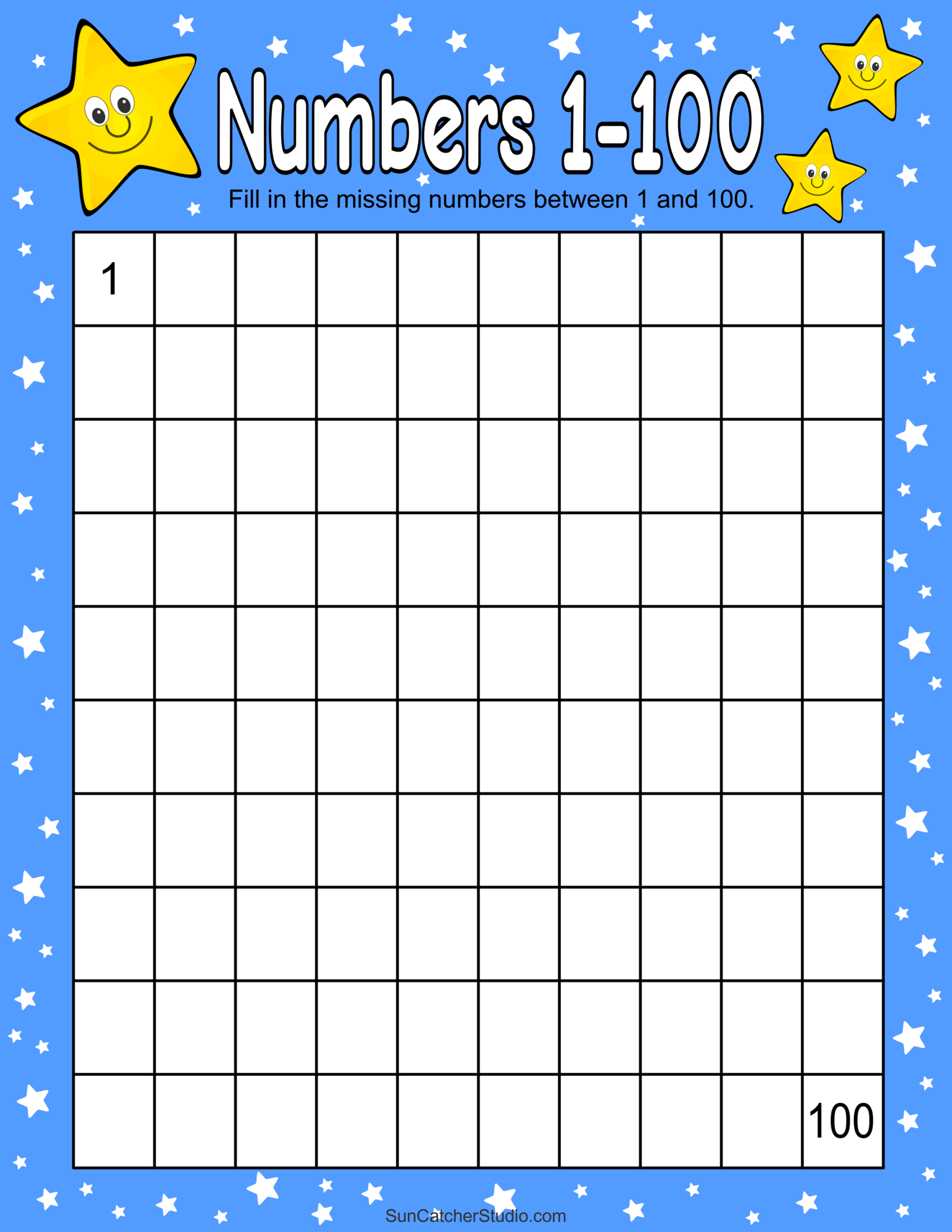 Free Printable Hundred Number Chart