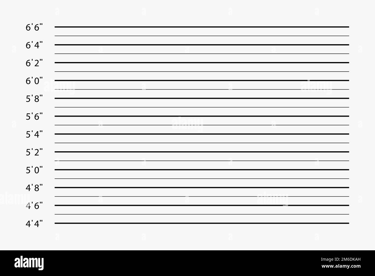 Height Chart Line Up Cut Out Stock Images Pictures Alamy
