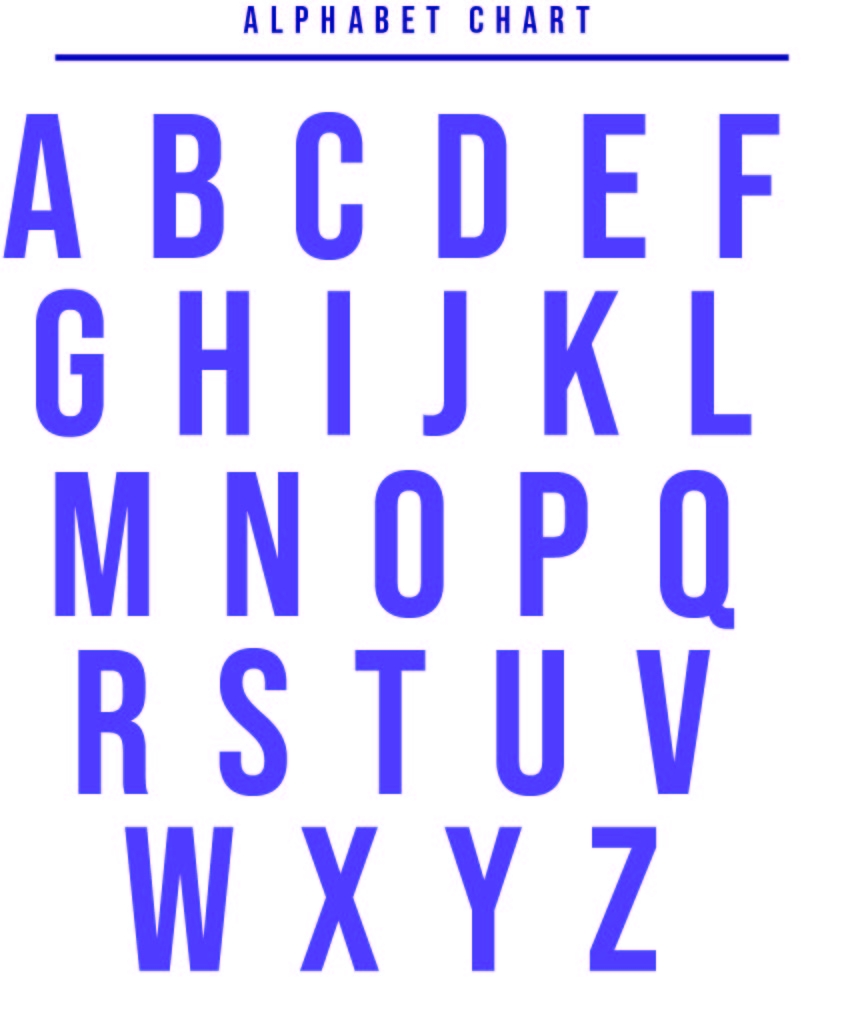 Letter Chart 20 Free PDF Printables Printablee