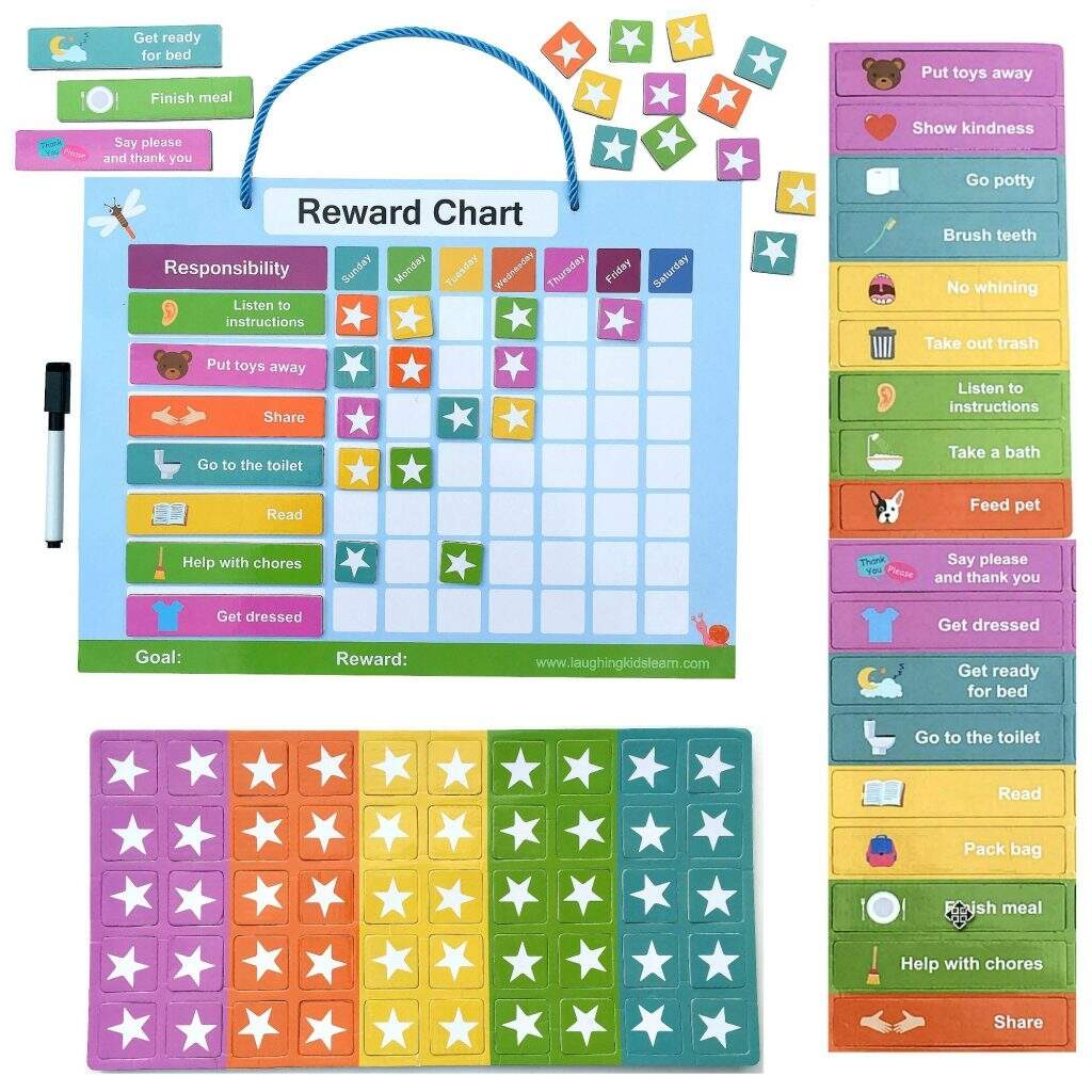 Magnetic Reward Chart For Kids To Use At Home Laughing Kids Learn Magnetic Reward Chart For Kids To Use At Home Laughing Kids Learn