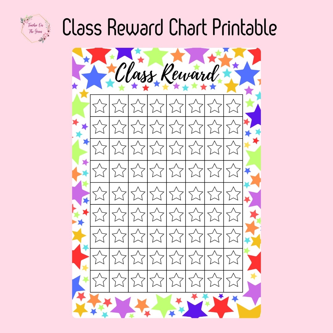 Whole Class Incentive Jar Printable Class Incentive Reward Chart Homeschool Incentive System Printable Boho Classroom Decor Etsy
