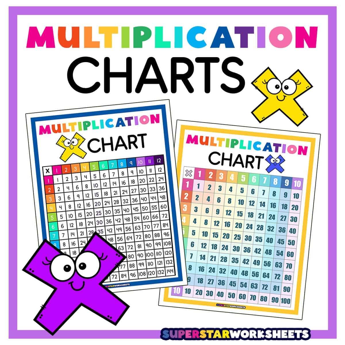 Multiplication Chart Superstar Worksheets Multiplication Chart Superstar Worksheets