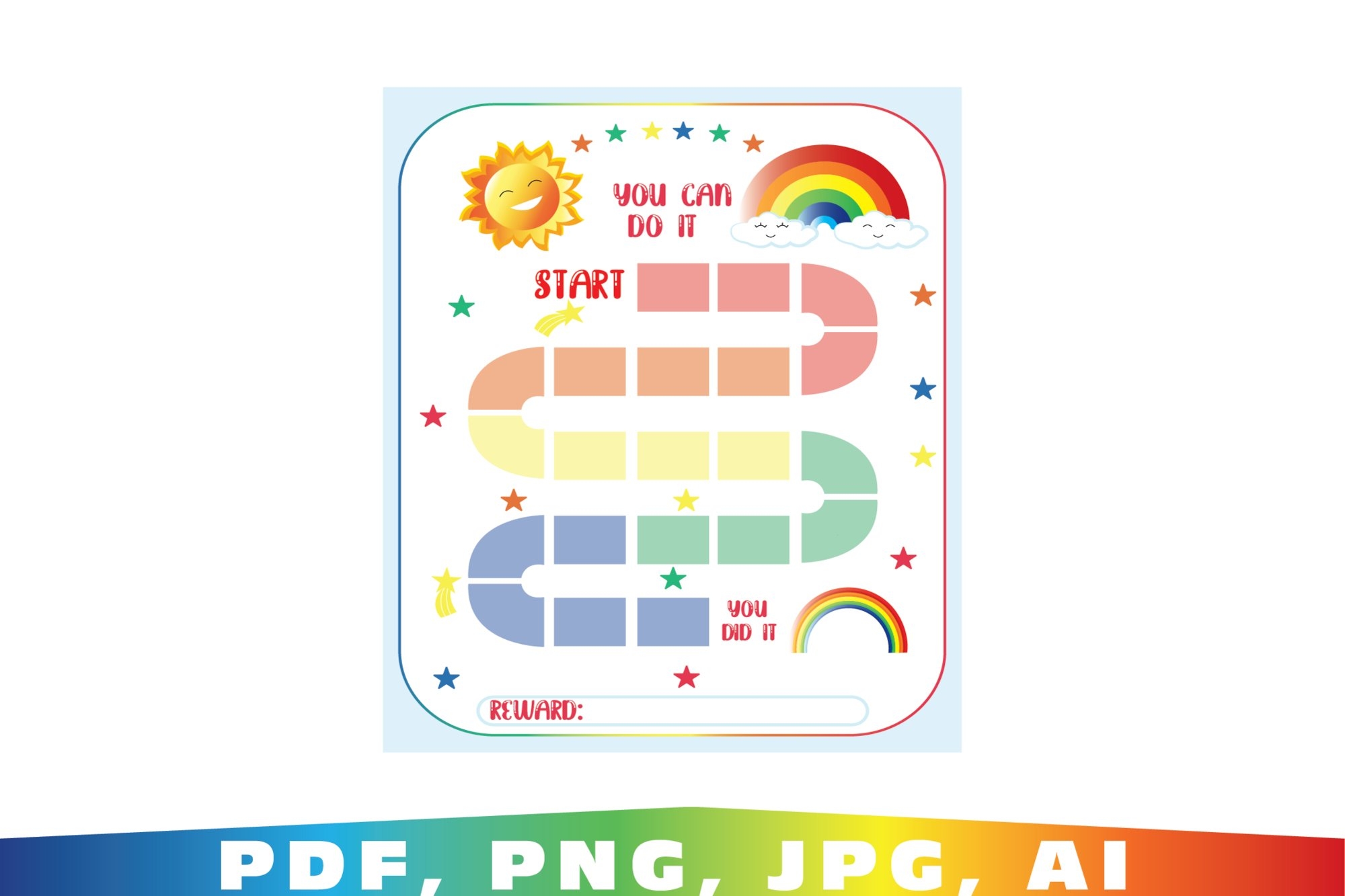 Rainbow Reward Chart Printable Rainbow Behavior 2350909 Rainbow Reward Chart Printable Rainbow Behavior 2350909