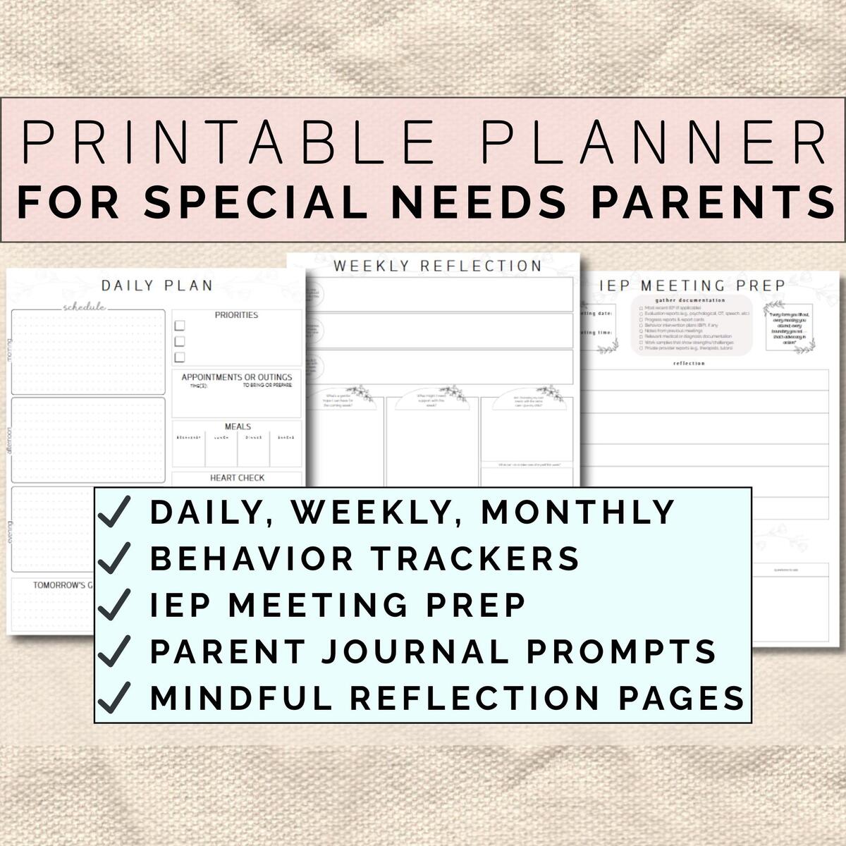Special Needs Behavior Chart Etsy